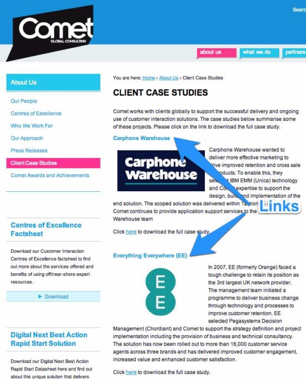 Vendor Case Studies for Quality Backlinks