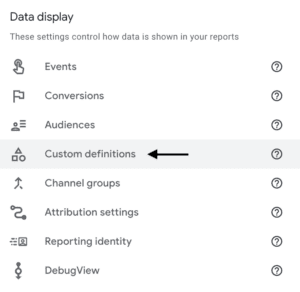 Custom Dimensions Window