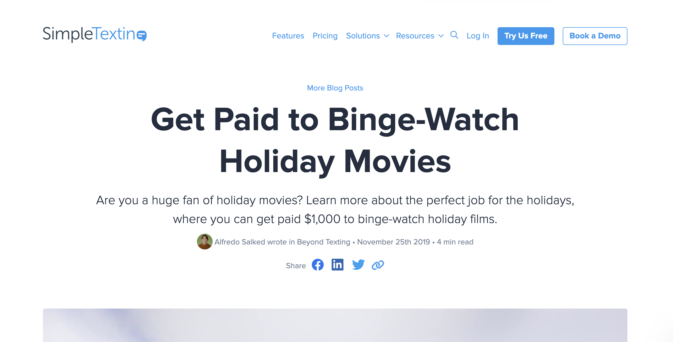 header image for ‘get paid to binge watch holiday movies’